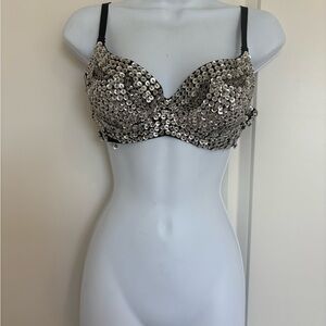 Sequin Embellished Bra